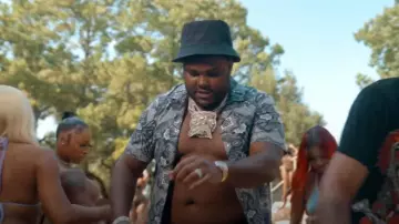 Louis Vuitton Black LV Ahead Beanie worn by Tee Grizzley in Grizzley 2Tymes  (feat. Finesse2Tymes) [Official Video]