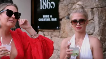 Asos Design Square Sun­glass­es worn by Madison Stalker as seen in Below Deck Sailing Yacht (S04E17)