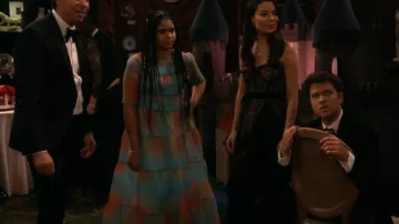 Staud Hyacincth Maxi Dress worn by Millicent (Jaidyn Triplett) as seen in iCarly (S03E08)