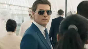 Aviator sunglasses worn by Ethan Hunt (Tom Cruise) as seen in Mission: Impossible - Dead Reckoning Part 1 movie outfits