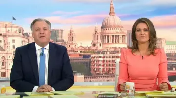 The Pretty Dress Company Odelle Pencil Dress worn by Susanna Reid as seen in Good Morning Britain on July 12, 2023