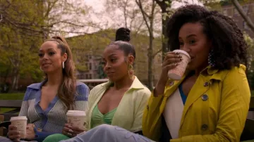 Burberry Mini Trench worn by Sondi (Corbin Reid) as seen in Run the World (S02E08)