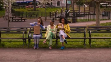 Marni Floral Applique Jeans worn by Sondi (Corbin Reid) as seen in Run the World (S02E08)