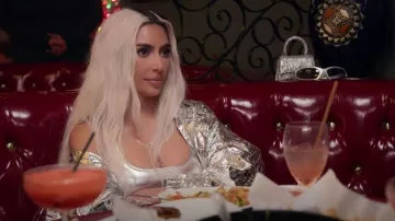 Balenciaga Hooded Raincoat worn by Kim Kardashian as seen in The Kardashians (S03E08)