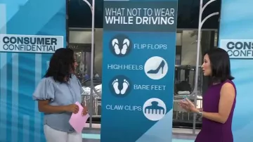 Frame Pleat Puff Sleeve Denim Shirt worn by Sheinelle Jones as seen in Today on  July 14, 2023