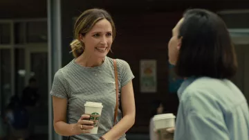 Theory Striped top worn by Sylvia (Rose Byrne) as seen in Platonic TV series outfits (S01E06)