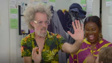 Vintage Tommy Bahama Shirt worn by Brooks Atwood as seen in Hack My Home (S01E04)