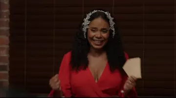 Mother of Pearl Midi Dress worn by Robyn Stewart (Sanaa Lathan) as seen in The Best Man: The Final Chapters (S01E06)