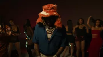 Louis Vuitton Blue Mini Monogram Polo porté par Future dans son Turn Your Clic Up (Official Music Video) avec Quavo