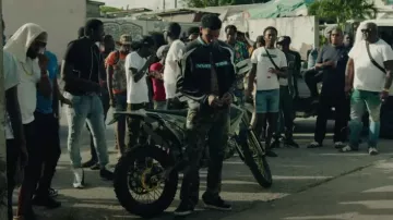 Gallery Dept. Green Camo LA Flare Cargo Pantalones usados por Fredo en su hazaña del Marcador. Tiggs Da Author (Official Video)