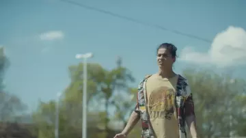 Urban Outfitters Bird Print Camp Collar Button Down Shirt worn by Bear Smallhill (D'Pharaoh Woon-A-Tai) as seen in Reservation Dogs (S03E01)