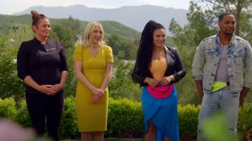 L.K. Bennett Rebecca Sheath worn by Jasmine Roth as seen in Barbie Dreamhouse Challenge (S01E01)