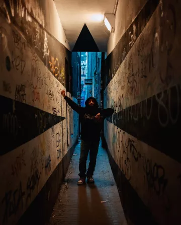 Amiri Black Pegasus Hoodie worn by Arcángel on his Instagram account @arcangel