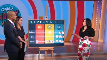 Frame Shirred Sleeve Silk Blouse worn by Pattie Ehsaei as seen in Good Morning America on  July 17, 2023