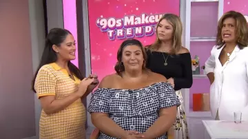 Derek Lam 10 Crosby Emerie Open-Knit Fringe Midi Skirt worn by Ashlee Glazer as seen in  Today with Hoda & Jenna on  July 17, 2023