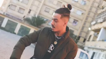 Cadena de eslabones cubanos Oro blanco usado por ALI D en su video musical ZLATAN