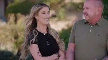 Camiseta Skims Stretch Cotton Jersey Bodysuit usado por Christina El Moussa como se ve en Christina on the Coast (S05E07)