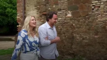 Rebecca Taylor Silhouette Fleur Wrap Blouse worn by  Brooke Logan(Katherine Kelly Lang) as seen in The Bold and the Beautiful on June 18, 2023