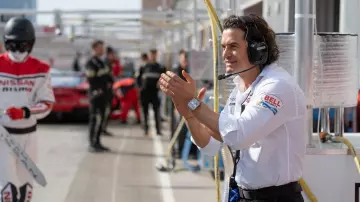 Tag Heuer Monaco Chronograph Watch worn by Danny Moore (Orlando Bloom) as seen in Gran Turismo