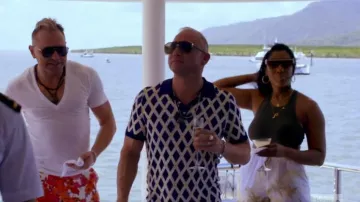 Paisley & Gray Mens Fair­way Ar­gyle Po­lo Shirt as seen in Below Deck Down Under (S02E01)