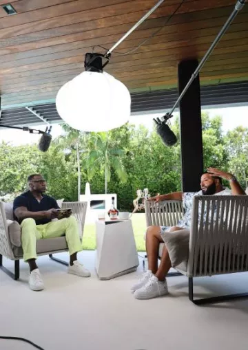 Nike Air Force 1 Low White sneakers worn by DJ Khaled on his Instagram account @djkhaled