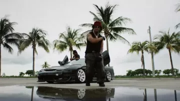 Kapital Black Skeleton Sweater Vest usado por Denzel Curry en Blood on my Nikes UNRELEASED (Fortitude Music Hall Brisbane)