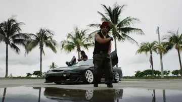 Maison Mihara Yasuhiro Black Baggy Embedded Jeans usados por Denzel Curry en Blood on my Nikes INÉDITO (Fortitude Music Hall Brisbane)