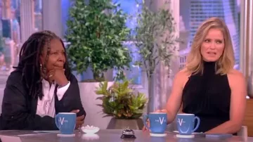 A.L.C. Renzo Vestido sin mangas usado por Sara Haines como se ve en The View el 19 de julio de 2023