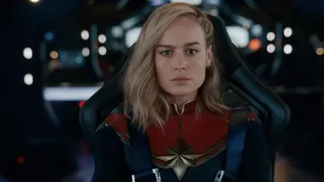 Captain Marvel Superhero costume worn by Carol Danvers (Brie Larson) in The Marvels movie