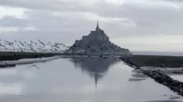 Mont Saint Michel in France as seen in The Walking Dead: Daryl Dixon TV series (Season 1)
