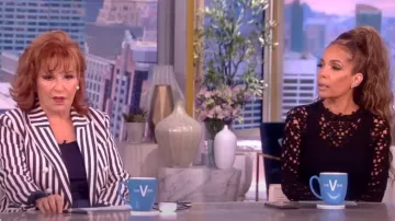 Carolina Herrera Crochet-knit Crew-neck Dress worn by Sunny Hostin as seen in The View on July 20, 2023