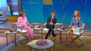 Valentino Rockstud Pumps worn by Robin Roberts as seen in Good Morning America on  July 19, 2023