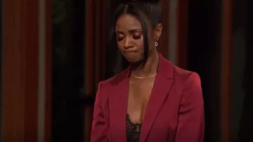 Galvan Sculpt­ed Blaz­er worn by Charity Lawson as seen in The Bachelorette (S20E04)