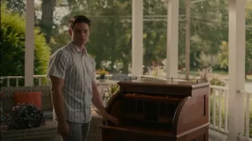 Civil Society Men's Woven Striped Shirt worn by Tyler 'Ty' Townsend (Carson Rowland) as seen in Sweet Magnolias (S03E03)