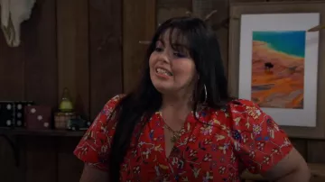 Anthropologie El vestido Somerset Maxi usado por Lou Hockhauser (Miranda May) como se ve en BUNK'D (S06E26)