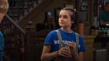 Zara Kids Stone Wash Denim Overalls worn by Winnie Webber (Shiloh Verrico) as seen in BUNK'D (S06E27)