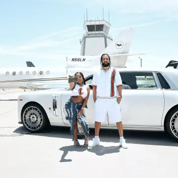 Baskets Nike Air Force 1 Low White portées par French Montana sur son compte Instagram @frenchmontana