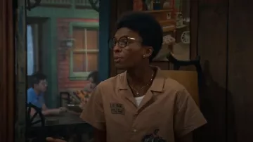 Melody Ehsani Whitney Cowgirl Button-Up Shirt worn by Noah Lambert (Israel Johnson) as seen in BUNK'D (S06E29)