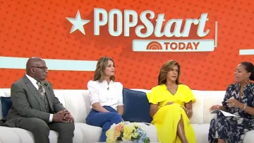Veronica Beard Royce Pantalon en coton extensible porté par Savannah Guthrie comme vu dans Aujourd’hui le 24 juillet 2023