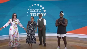 Lululemon Fast And Free Singlet Airflow porté par Gerren Liles comme on le voit dans Aujourd’hui le 25 juillet 2023