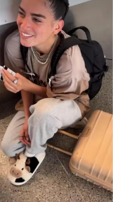 Fossil Watch Ring Two Hand Stainless Steel worn by Dixie D'Amelio on her Tiktok on July 23, 2023