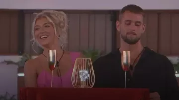 Mango Ruf­fles Slit Dress worn by Molly Marsh as seen in Love Island (S10E51)