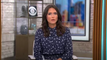 Sezane Lauretta Vestido usado por Lilia Luciano como se ve en CBS Mornings el 20 de julio de 2023