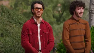 Garrett Leight Doc Sunglasses worn by Kevin Jonas as seen in Claim to Fame (S02E05)