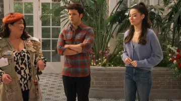 Treasure & Bond Grindle Trim Fit Plaid Flannel Button-Up Shirt worn by Freddie Benson (Nathan Kress) as seen in iCarly (S03E10)