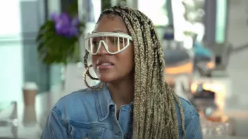 Christian Dior Flash Lens Mask Gafas de sol Mujeres usadas por Drew Sidora como se ve en The Real Housewives of Atlanta (S15E11)