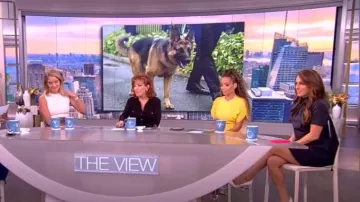 Staud Mini Ilana Dress worn by Alyssa Farah as seen in The View on July 27, 2023