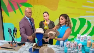 Fashion Nova Zip It Ribbed Midi Dress worn by Milly Almodovar as seen in Good Morning America on  July 27, 2023