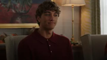 J Crew Long-Sleeve Classic Piqué Polo usado por Jeremiah (Gavin Casalegno) como se ve en The Summer I Turned Pretty (S02E05)