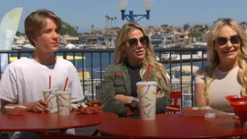 Gucci GG1016SK 001 Sunglasses Women's Black/Gold/Grey Gradient Square Shape 58mm worn by Jennifer Pedranti as seen in The Real Housewives of Orange County (S17E08)